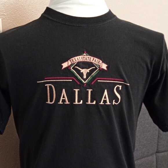 Men's Collectible Souvenir Embroidered T-shirt: Texas State Fair, Dallas TX - Picture 1 of 7